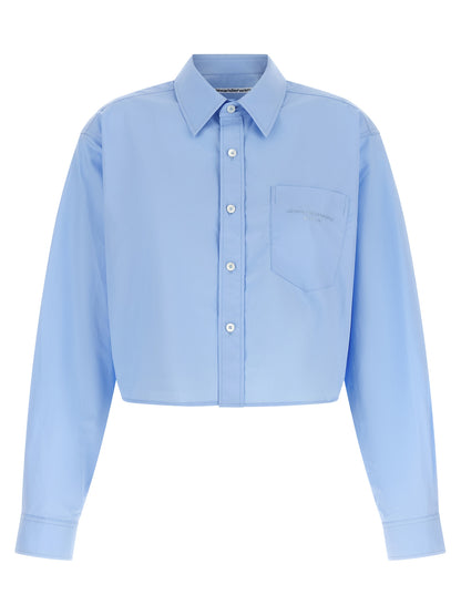Alexander Wang Blaue Baumwollbluse