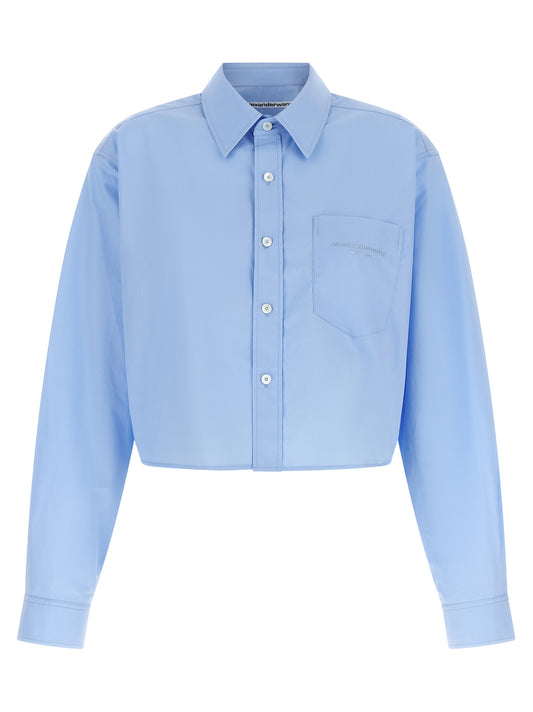Alexander Wang Blaue Baumwollbluse