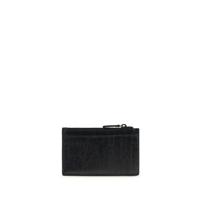 Balenciaga Schwarzes Lamm Ovis Aries Aries Portemonnaie
