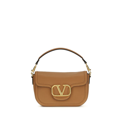 Valentino Garavani Beige Kalbsleder Bos Taurus Schultertasche