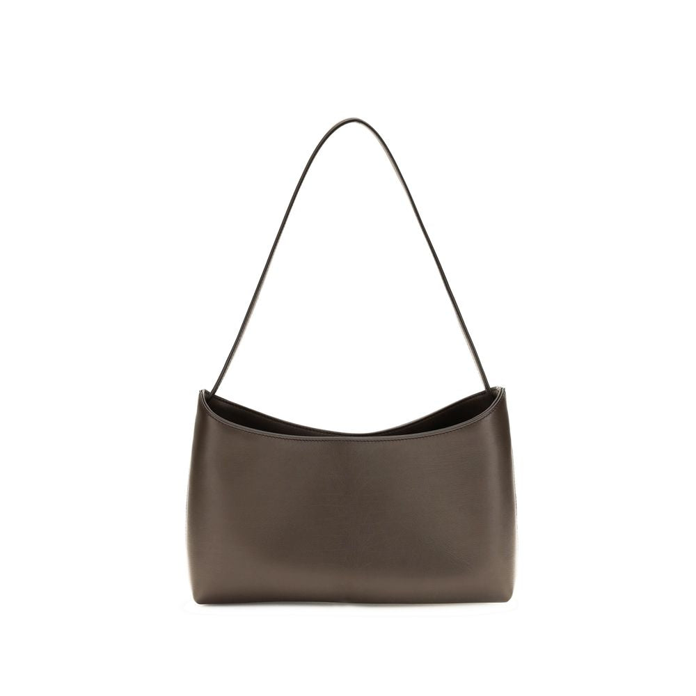 The Row Braune Kalbsleder Bos Taurus Schultertasche