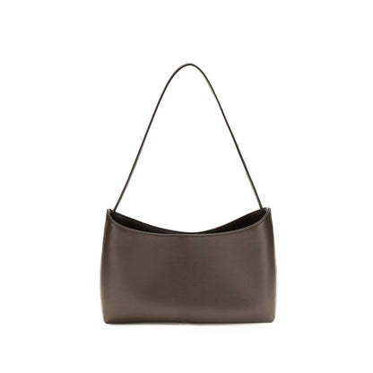 The Row Braune Kalbsleder Bos Taurus Schultertasche