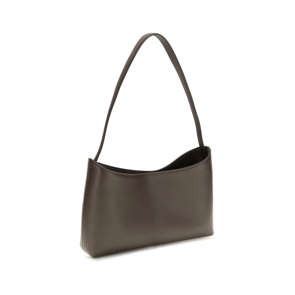 The Row Braune Kalbsleder Bos Taurus Schultertasche