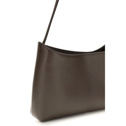 The Row Braune Kalbsleder Bos Taurus Schultertasche