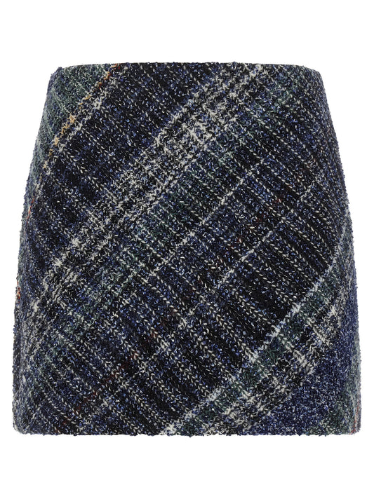Missoni Blaue Woll-Maxirock