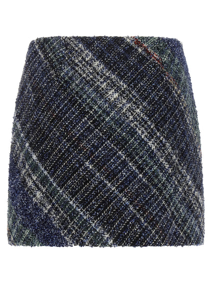 Missoni Blaue Woll-Maxirock