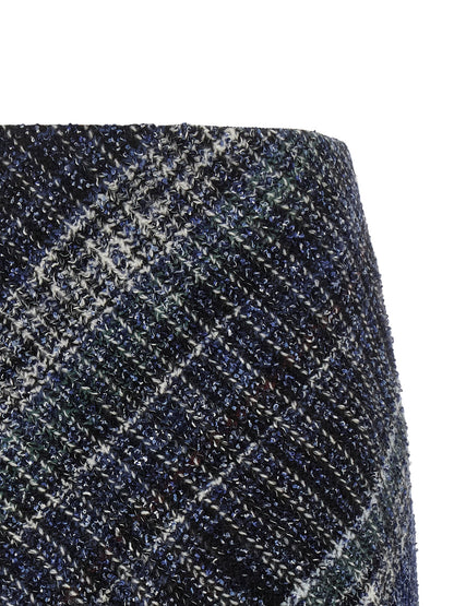 Missoni Blaue Woll-Maxirock