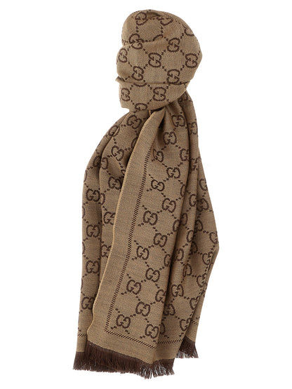 Gucci Brauner Wollschal