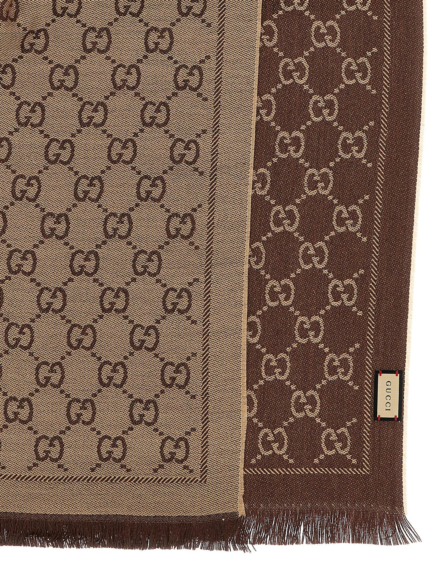 Gucci Brauner Wollschal