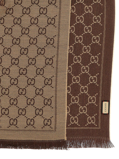 Gucci Brauner Wollschal