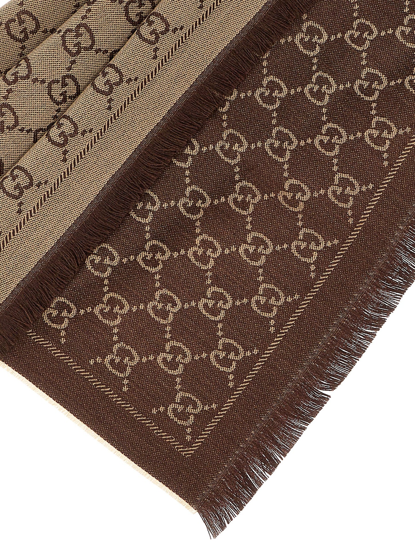 Gucci Brauner Wollschal