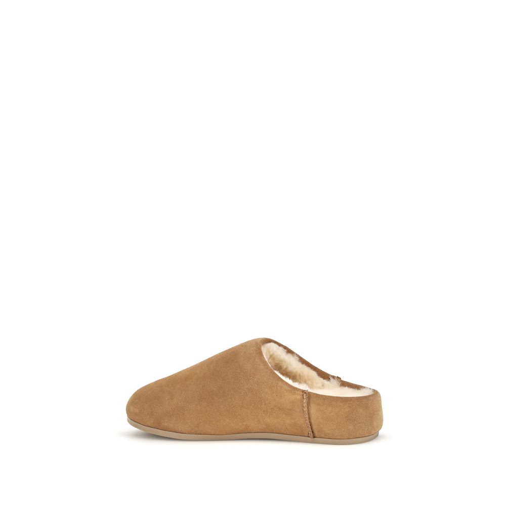 UGG Beige Leder Mules – Produktansicht 3 | Arca Lucia