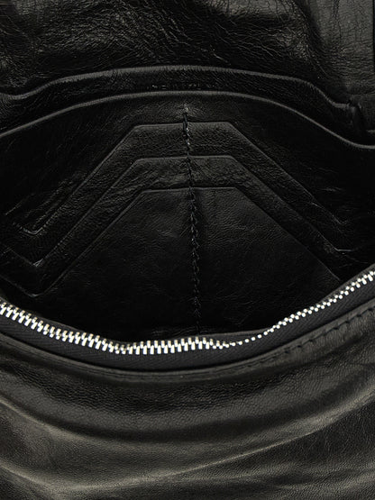 Rick Owens Schwarze Lammleder-Clutch