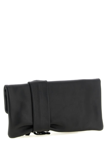 Jimmy Choo Schwarze Lammleder-Clutch