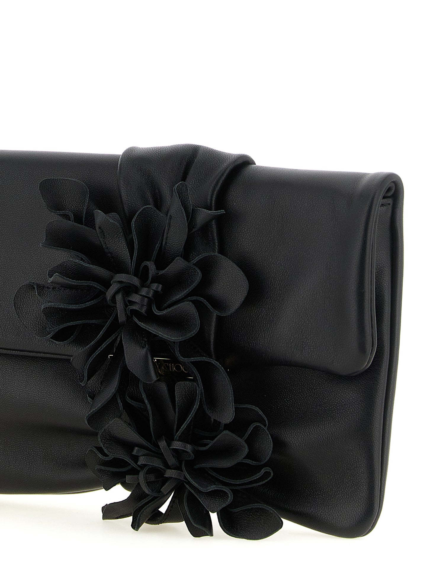Jimmy Choo Schwarze Lammleder-Clutch