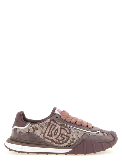 Dolce & Gabbana Lila Leder Sneaker