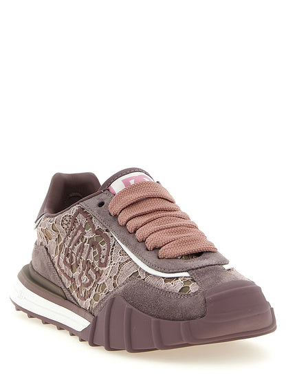 Dolce & Gabbana Lila Leder Sneaker