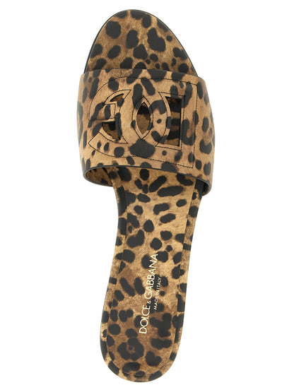 Dolce & Gabbana Braune Kalbsleder-Slipper