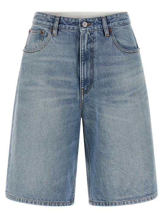 MM6 Maison Margiela Blaue Baumwoll-Bermudashorts