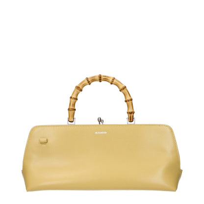 Jil Sander Gelbe Leder Umhängetasche