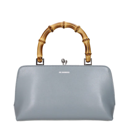 Jil Sander Graue Lederhandtasche