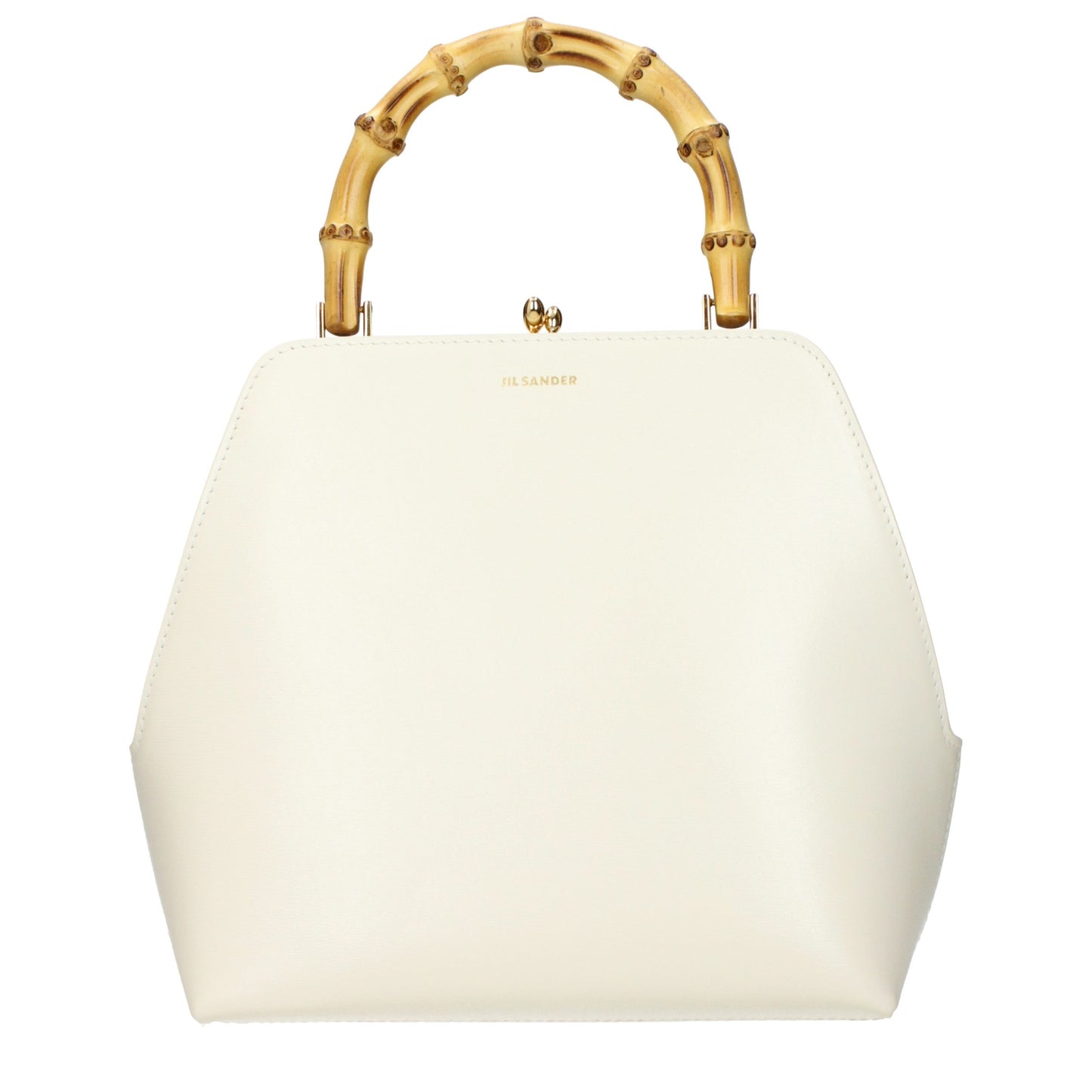 Jil Sander Beige Leder Handtasche