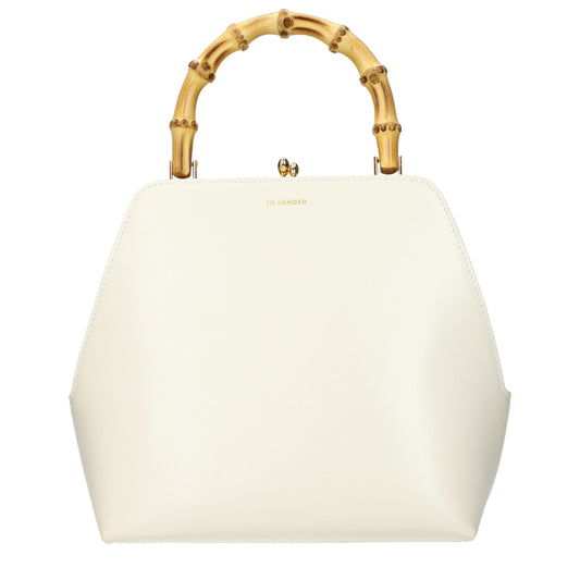 Jil Sander Beige Leder Handtasche