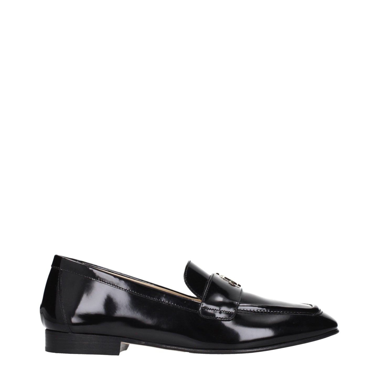 Jimmy Choo Schwarze Leder Loafer zum Hineinschlüpfen