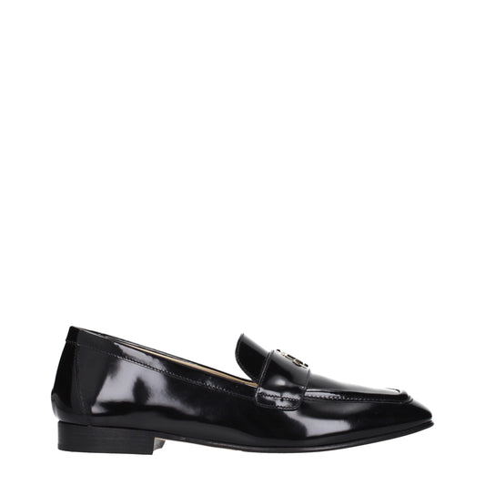 Jimmy Choo Schwarze Leder Loafer zum Hineinschlüpfen