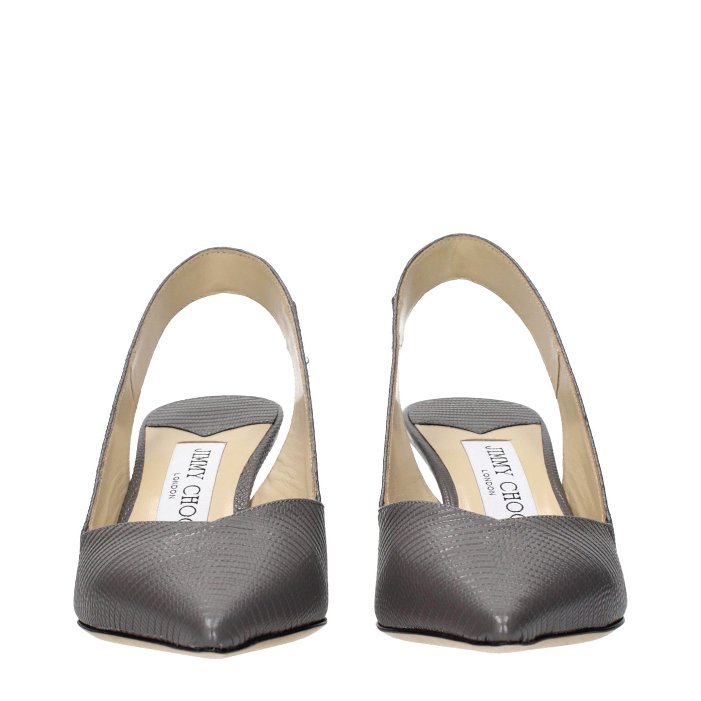 Jimmy Choo Graue Lederpumps