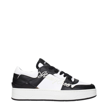 Jimmy Choo Schwarze Leder Low-Top-Sneaker