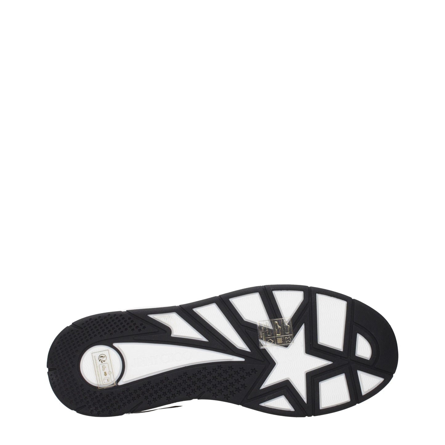 Jimmy Choo Schwarze Leder Low-Top-Sneaker