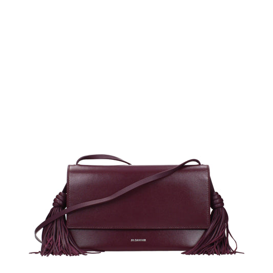 Jil Sander Rote Leder Umhängetasche