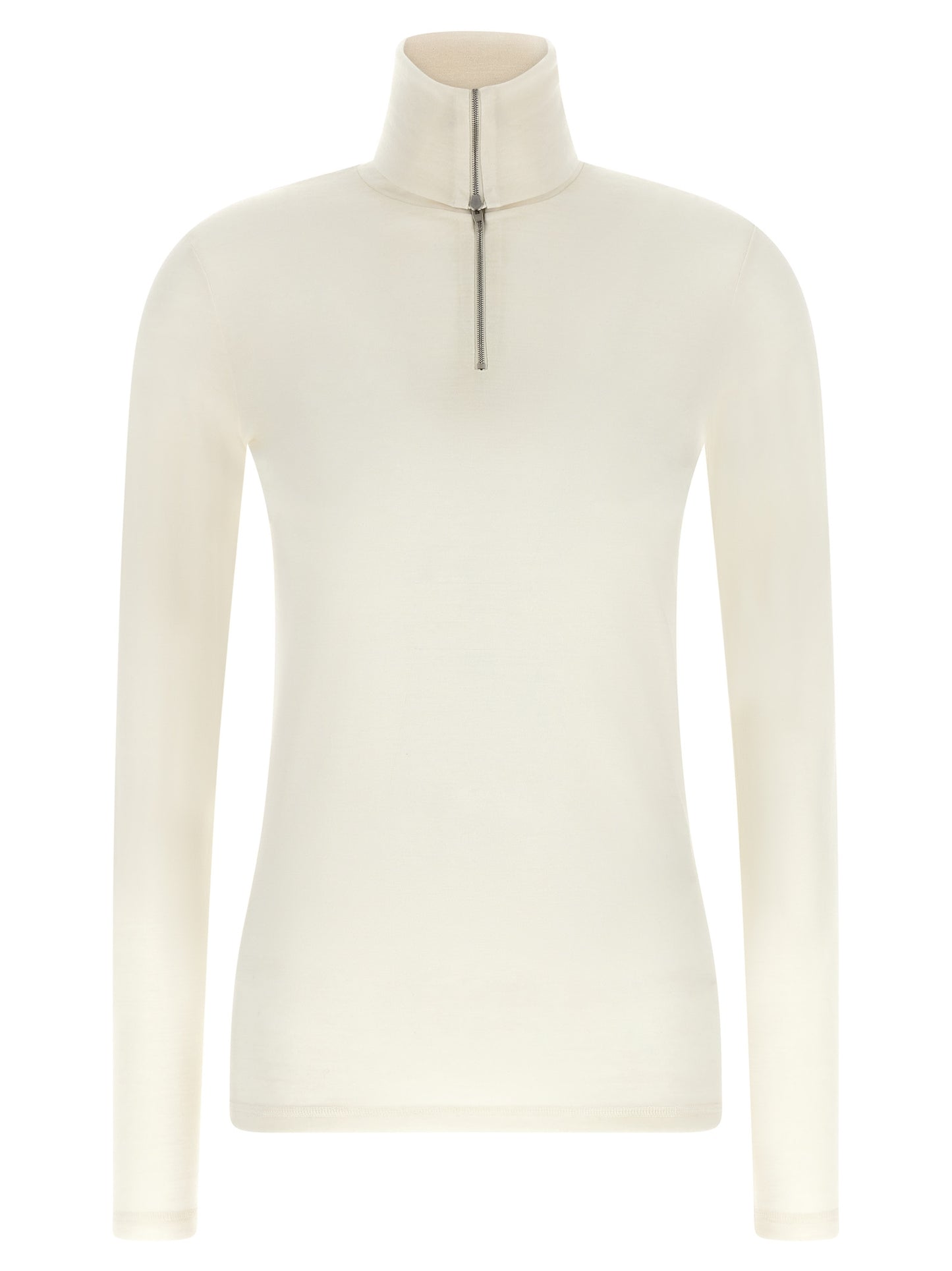 Jil Sander Weiße Strickjacke aus Polyester