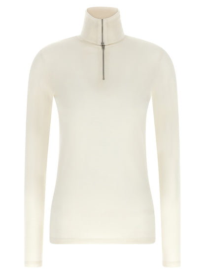 Jil Sander Weiße Strickjacke aus Polyester