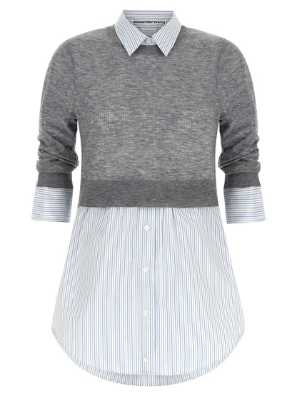 Alexander Wang Graue Wollbluse