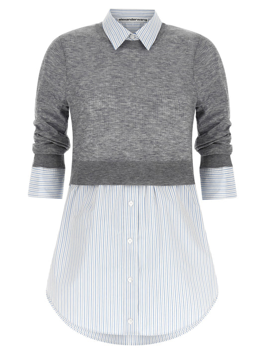 Alexander Wang Graue Wollbluse