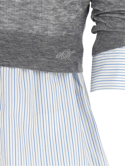 Alexander Wang Graue Wollbluse