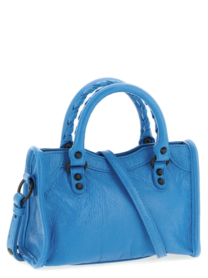 Balenciaga Handtasche aus blauem Lammleder