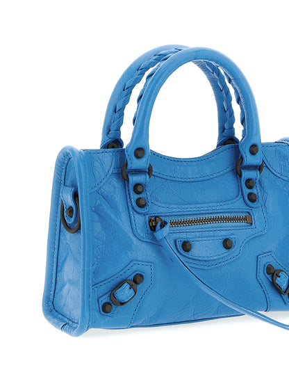 Balenciaga Handtasche aus blauem Lammleder