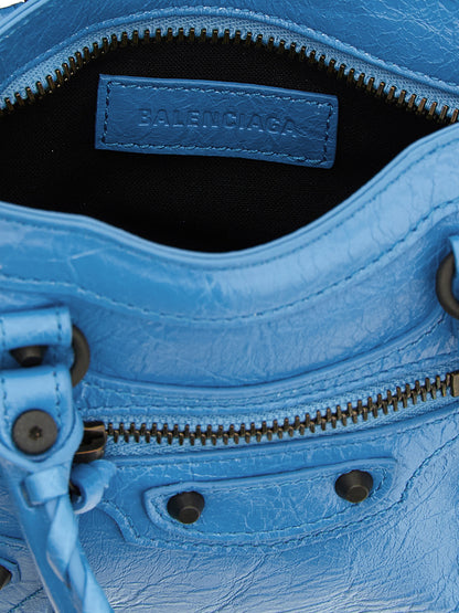 Balenciaga Handtasche aus blauem Lammleder