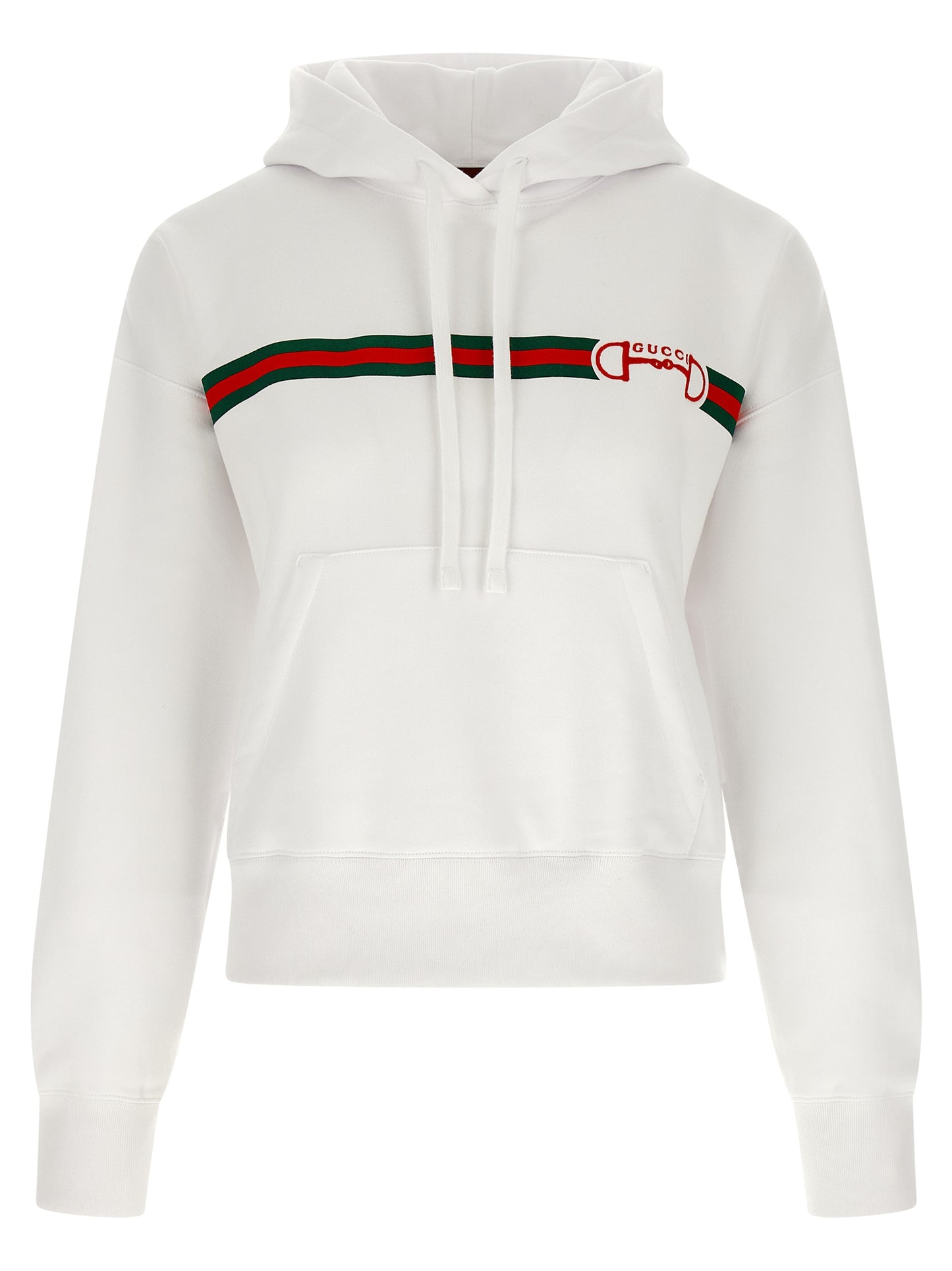 Gucci Weiße Baumwoll-Kapuzenpullover