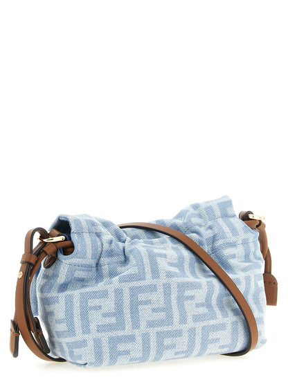 Fendi Blaue Baumwoll-Handtasche