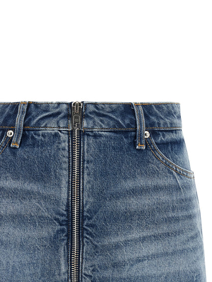 Alexander Wang Blaue Baumwoll-Bermudashorts