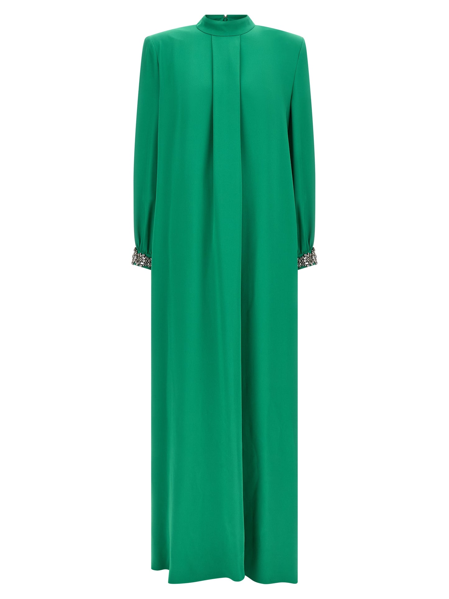 Valentino Garavani Zweifarbige Seiden-Maxikleid