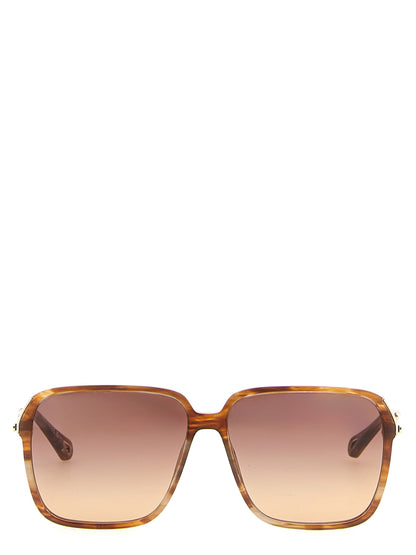 Chloé Braune Sonnenbrille aus Acetat