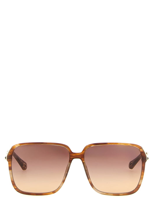 Chloé Braune Sonnenbrille aus Acetat