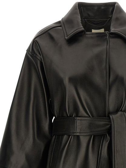 Khaite Schwarze Lammlederjacke