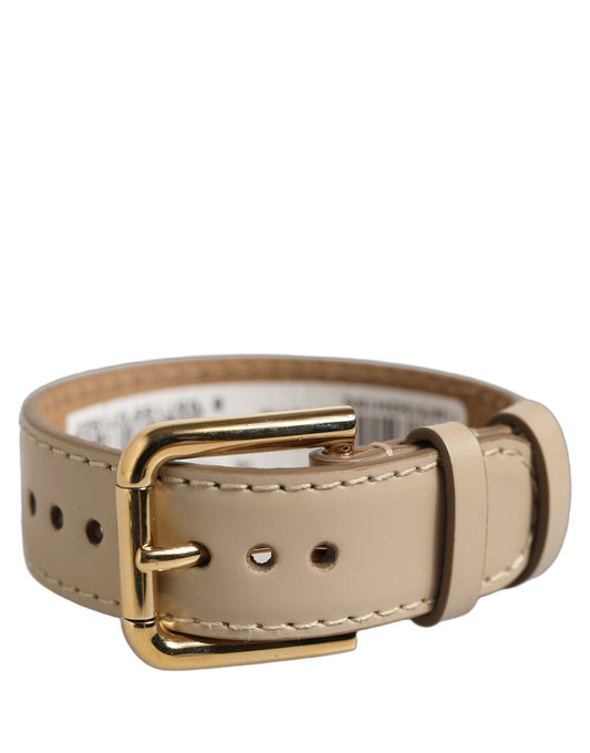 Dolce & Gabbana Beiges Kalbsleder-Armband