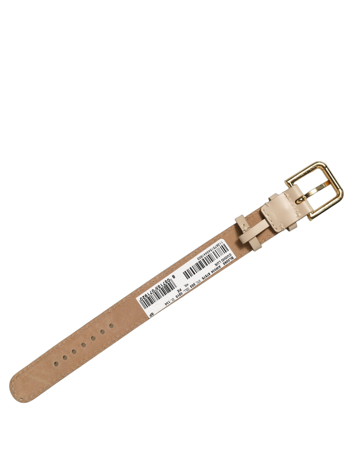 Dolce & Gabbana Beiges Kalbsleder-Armband